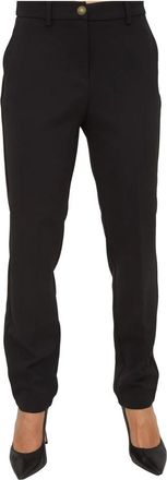 Nenette New York Cady Nero Broek - Dames - Chinos - Zwart - M - Polyester - Broeken
