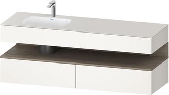 Duravit Qatego Lavabo Encastrado Con Base De Lavabo Consola, - Duravit