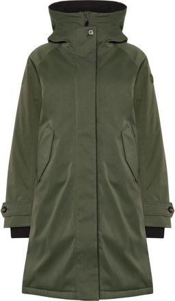 Didriksons 1913 Luna Parka - Dames - Parka Jassen - Groen - L - Polyester - Jassen