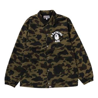 A Bathing Ape 1st Camo Nylon Tussah Coach Jacket Green 1K30-140-005-GREEN