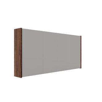 Saniclass Prime Spiegelkast - 140x63x16cm - inclusief zijpanelen - noten
