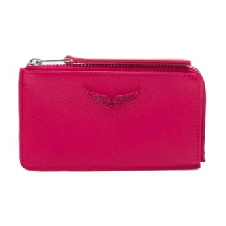 Zadig&Voltaire Zv Card Grained Leather - female - Zadig & Voltaire - Wallets & Cardholders - Pink - ONE SIZE - Accessories