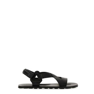 Jil Sander Flat Sandals, male, Black, Size: 7 US Low Sandal