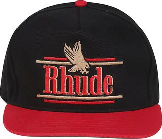 Rhude Rossa Structured Embroidered Cotton Baseball Cap
