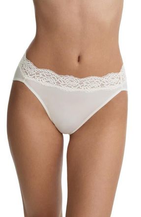 Skarlett Blue Divine Lace Trim French Cut Brief in Whipped Cream at Nordstrom, Size X-Large