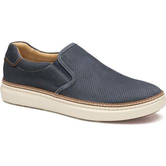 Johnston & Murphy McGuffey 2 Slip-On Shoe in Navy Nubuck at Nordstrom, Size 10.5