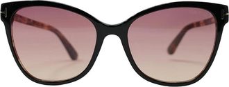 Tom Ford Womens Tom Ford Ani Ft0844 05T Black Sunglasses - Size: ONE size