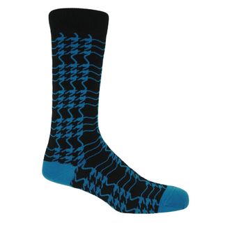 Peper Harow Houndstooth Mens Socks - Sable