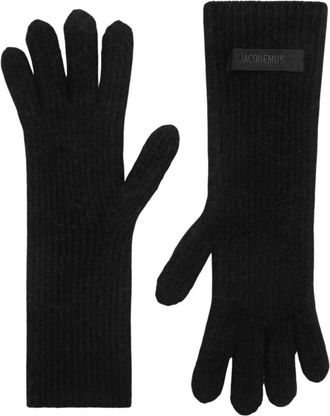 Jacquemus Les Gants Gros Grain - Accessories - Mujer - Negro - ONE SIZE