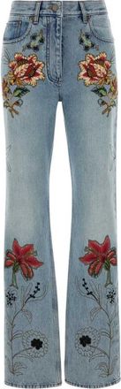 Valentino Garavani Denim Jeans - Dames - Bootcut Jeans - Blauw - W26 - Denim - Jeans