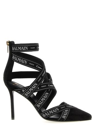 Balmain Couture Ribbon-print Pumps