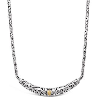 Devata Bali Filgree with Borobudur Chain Necklace in Sterling Silver with 18K Gold at Nordstrom