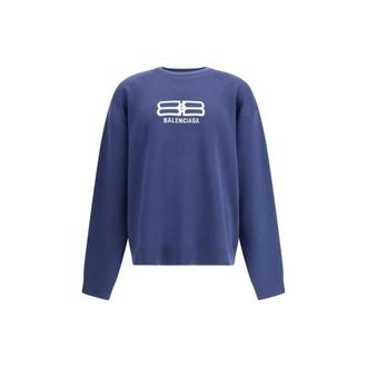 Balenciaga Blue Wool Mens Sweatshirt