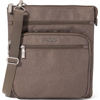 Baggallini Out And About Crossbody Bag in Dark Umber Heritage at Nordstrom