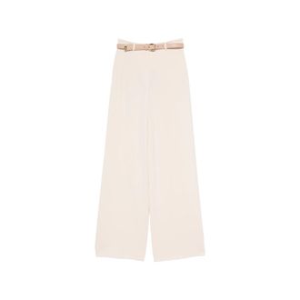 Max Mara Belted Wide-leg Trousers