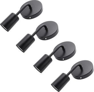 OEM L&aacute;mpara De Pared Sencilla De Hierro Antiguo Negro Tipo Loft (4 Unidades) Para Restaurante, Bar, Pasillo O Pasillo De Estilo Americano Campestre. L&aacute;mpa