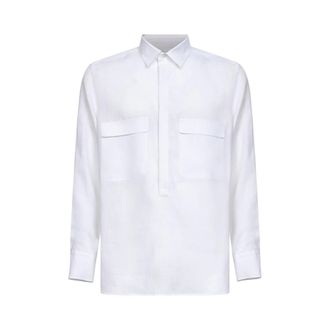 D4.0 Polo Shirts, male, White, Size: 2XL Linen Polo Shirt