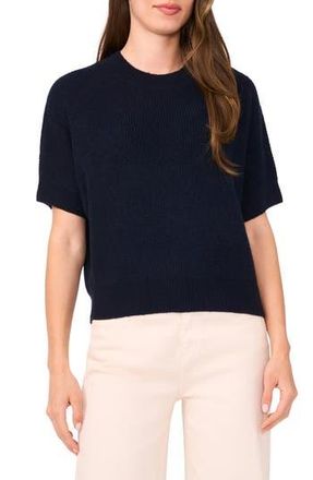 Halogen Short Sleeve Sweater in Navy Depths at Nordstrom Rack, Size X-Large