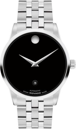 Movado Museum Automatic Black Dial Mens Watch 0608030