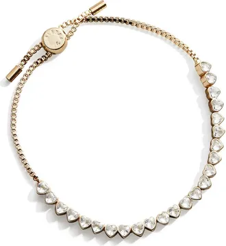BaubleBar Kali Heart Bracelet in Brass/cubic Zirconia at Nordstrom