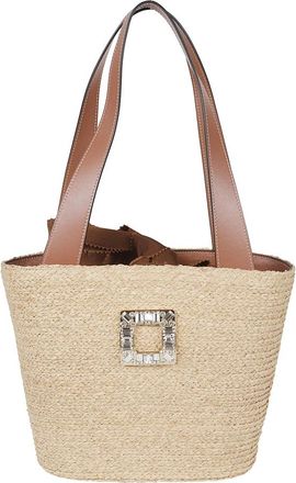 Roger Vivier Lille Tote - female - Roger Vivier - Shopping Bags - Beige - ONE SIZE - Bags