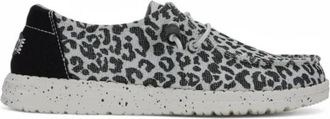 Hey Dude Luipaardprint Instap Schoenen - Dames - Veterschoenen - Zwart - 41 EU - Schoenen