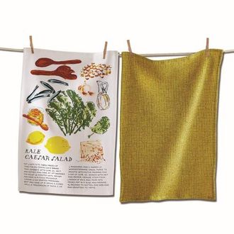 Tag Kale Caesar Salad Dishtowel Set of 2 Multicolor Cotton Towels in Multicolored at Nordstrom