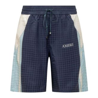 Amiri Beachwear, male, Blue, Size: XL MA Quad Panel Short