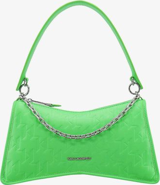 Karl Lagerfeld Borsa a spalla in materiale riciclato con stampa logo in rilievo - KARL LAGERFELD - gender_Woman