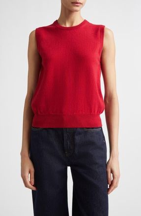 Johnstons of Elgin Iris Cashmere Sweater Vest in Claret at Nordstrom, Size X-Small