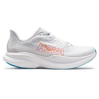 Hoka One One Hoka Mach 6 Textile Womens Low Top Trainers - White Nimbus Cloud - Size:UK 5.5