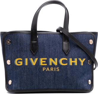 Givenchy Pre-owned Tote Bags, female, Blue, Size: ONE SIZE Pre-owned Denim Tote Bag