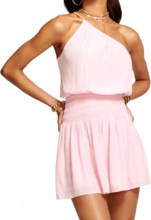 Ramy Brook Pre-Loved Leah One Shoulder Mini Dress In Pale Pink