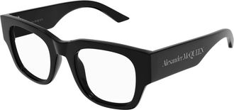 Alexander McQueen Modebrillen Am 0455O Zwart - Dames - Brillen - Zwart - 50 MM - Accessoires
