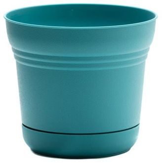 Bloem 10 Inch Saturn Round Planter With Saucer Tray in Blue at Nordstrom