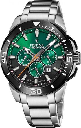 Festina F20641-B Mens Chrono Bike Watch - Silver - One Size