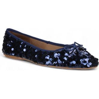 Love Rio Allegra Sequin Ballet Flat in Navy at Nordstrom Rack, Size 6