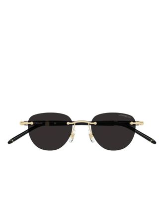 Montblanc Occhiali da sole tondi - Oro