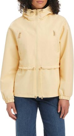 Kate Spade New York crop hooded jacket in Butter at Nordstrom, Size X-Large