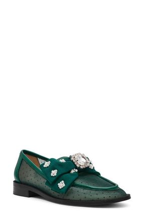 Betsey Johnson Seth Pointed Toe Mesh Flat in Emerald at Nordstrom, Size 9