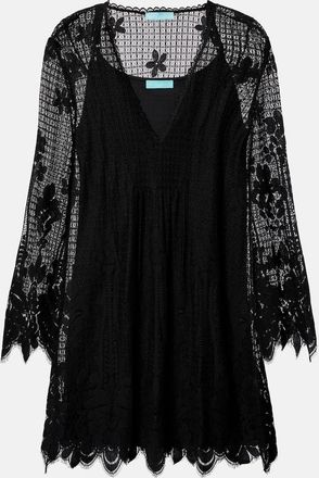Melissa Odabash Elizabeth cotton-blend lace minidress