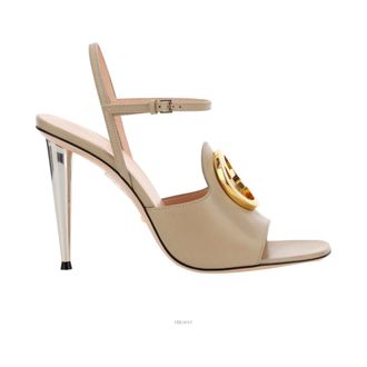 Gucci Sandalia de Dedo Doble G - Shoes - Mujer - Beige - 36 EU