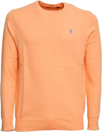 Polo Ralph Lauren Ronde hals knitwear - Heren - Ronde hals truien - Oranje - XL - Truien & Vesten