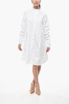 Ines De La Fressange Cotton Shirt Dress MARTINA with Oversized Design size 42