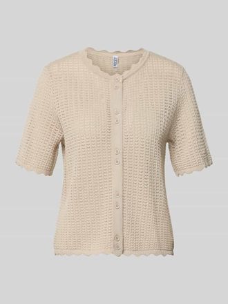 Pieces Regular Fit Strickjacke aus reiner Baumwolle Modell SCOUT in Beige, Gr&ouml;&szlig;e XL