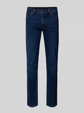 Bugatti Regular Fit Jeans mit Eingrifftaschen in Dunkelblau, Größe 32/30