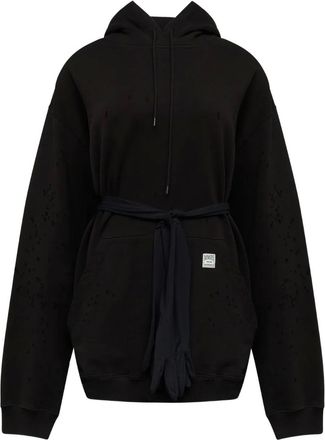 Maison Margiela Abito corto con cappuccio - Nero