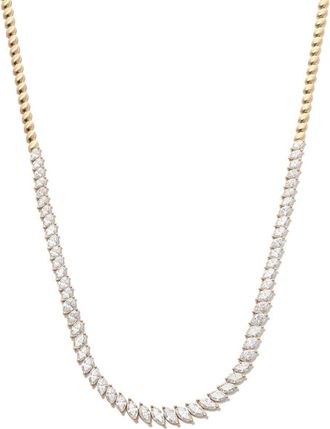 Anita Ko 18K Yellow Gold Graduated Marquise Diamond Choker Necklace - Womens - Diamond/18kt Yellow Gold