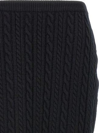 Alessandra Rich Wool Mini Womens Skirt