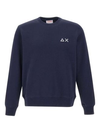 Sun 68 embroidered-logo sweatshirt - men - Cotton/Polyester - XXXL - Blue